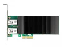 DeLOCK PCI Express x4 Card to 2 x RJ45 Gigabit LAN PoE+ i350 netwerkadapter - thumbnail