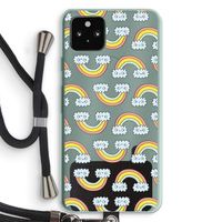 Regenboog: Pixel 5a 5G Transparant Hoesje met koord