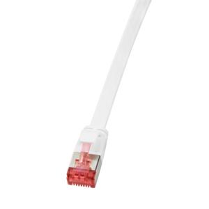 LogiLink CF2061S RJ45 Netwerkkabel, patchkabel CAT 6 U/FTP 3.00 m Wit Vergulde steekcontacten 1 stuk(s)