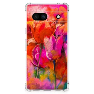 Back Cover Google Pixel 7A Tulips