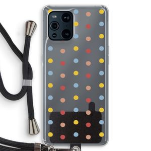 Bollen: Oppo Find X3 Transparant Hoesje met koord
