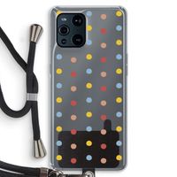 Bollen: Oppo Find X3 Transparant Hoesje met koord
