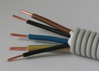 Flexibele buis 16mm draad BR/BL/GG 2,5mm + 2 x ZW rol 100m