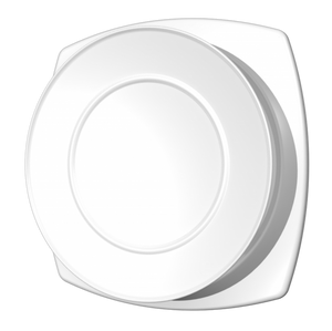 Kunststof ventilatierooster Ø160mm - toevoer - wit