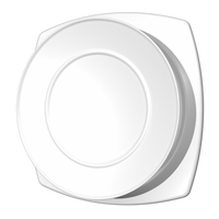 Kunststof ventilatierooster Ø160mm - toevoer - wit