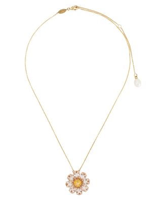 Dolce & Gabbana pendentif Spring en or jaune et rouge 18ct serti de morganite
