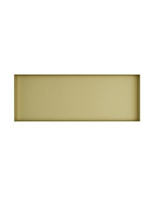 Hotbath &MORE Inbouwnis 30x80x10cm frameless Geborsteld Messing PVD
