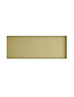 Hotbath &MORE Inbouwnis 30x80x10cm frameless Geborsteld Messing PVD