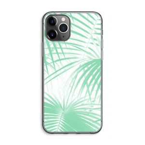Palmbladeren: iPhone 11 Pro Max Transparant Hoesje