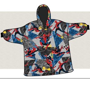 Spider-Man Hoodie Fleece Deken Jump - Kind (One Size ) - Polyester