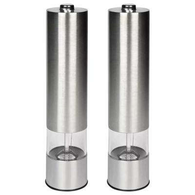 Benson Peper en zout stel - elektrische - LED - instelbare maalgraad - RVS - 23 cm
