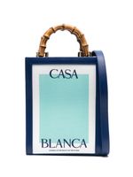 Casablanca sac cabas Casa en toile - Bleu - thumbnail