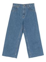 Gucci Kids jean droit à taille haute - Bleu - thumbnail