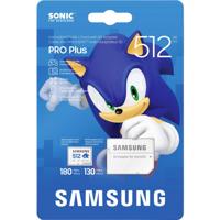 Samsung Sonic Edition - Sonic microSDXC-kaart Retail 512 GB A2 Application Performance Class, v30 Video Speed Class, UHS-I U3 Speciale editie “Sonic The Samsung Sonic Edition - Sonic microSDXC-kaart Retail 512 GB A2 Application Performance Class, v30 Video Speed Class, UHS-I U3 Speciale editie “Sonic The