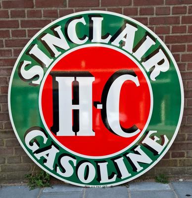 Sinclair H-C Gasoline Stalen Bord XL - Ø120 cm