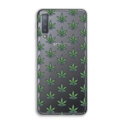 Weed: Samsung Galaxy A7 (2018) Transparant Hoesje