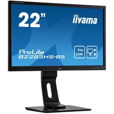 iiyama ProLite B2283HS - 22 inch - 1920x1080 - DVI - HDMI - VGA - Zwart iiyama ProLite B2283HS - 22 inch - 1920x1080 - DVI - HDMI - VGA - Zwart