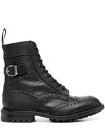 Tricker's bottines en cuir à lacets - Noir