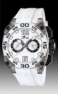 Horlogeband Lotus 15791-1 Rubber Wit 22mm
