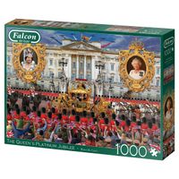 Falcon de luxe The Queen's Platinum Jubilee 1000 stukjes - Legpuzzel voor volwassen - thumbnail