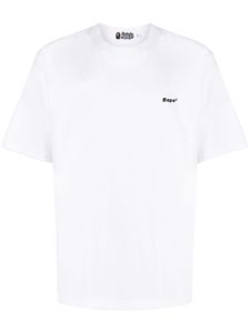 A BATHING APE® t-shirt en coton à patch logo - Blanc