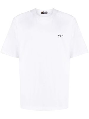 A BATHING APE® t-shirt en coton à patch logo - Blanc