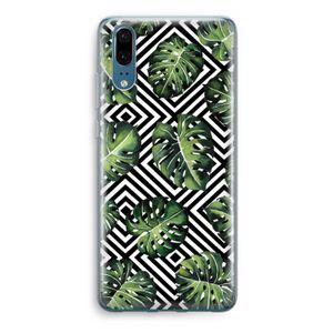 Geometrische jungle: Huawei P20 Transparant Hoesje