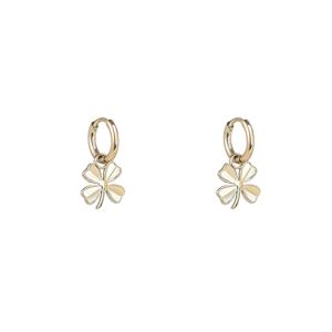 Day&Eve Creolen Simple Clover Hoop | Goud