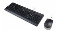 Lenovo Essential toetsenbord USB Belgisch, Engels Zwart - thumbnail
