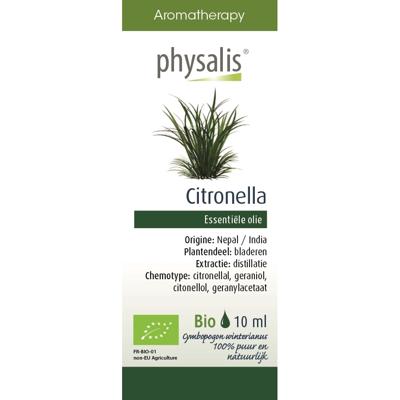Physalis Java Citronella Olie 10ml Physalis Java Citronella Olie 10ml