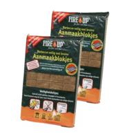 Fire-Up Barbecue aanmaakblokjes - 140x - reukloos - niet giftig - BBQ