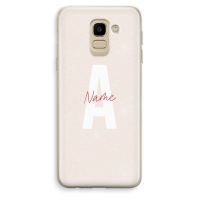 Strawberry Milkshake: Samsung Galaxy J6 (2018) Transparant Hoesje