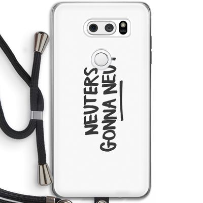 Neuters: LG V30 Transparant Hoesje met koord