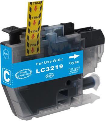 Huismerk Brother LC-3219XL C cartridge cyaan