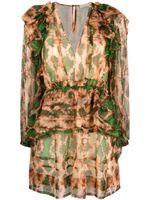 Ulla Johnson robe courte Adelaide à imprimé abstrait - Vert - thumbnail