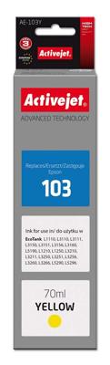 Activejet AE-103Y inkt (vervangt Epson 103 C13T00S44A; Supreme; 70 ml; geel)