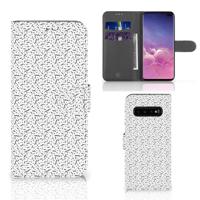 Samsung Galaxy S10 Plus | Telefoon Hoesje | Stripes Dots