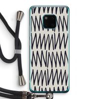 Marrakech Zigzag: Huawei Mate 20 Pro Transparant Hoesje met koord