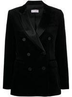 Alberto Biani blazer croisé à revers contrastant - Noir