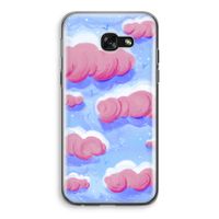 Roze wolken met vogels: Samsung Galaxy A5 (2017) Transparant Hoesje