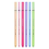 Bruynzeel fineliner set pastel 6 kleuren