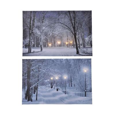 Schilderij met LED Lumineo 58 X 38 X 1,5 CM Schilderij met LED Lumineo 58 X 38 X 1,5 CM