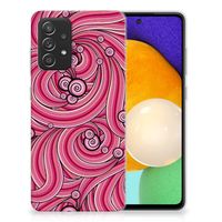 Samsung Galaxy A52 (5G/4G) Hoesje maken Swirl Pink