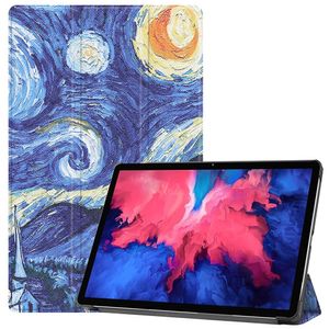 3-Vouw sleepcover hoes - Lenovo Tab P11 / P11 Plus - Van Gogh Schilderij