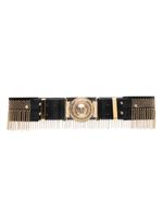 Versace Pre-Owned ceinture en cuir Miss S&M à franges (1992) - Noir