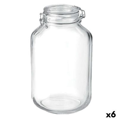 Glazen pot Bormioli Rocco Fido Transparant (6 Stuks)
