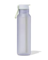 HEMA Waterfles met rietje 600ml lavendel (lavendel)