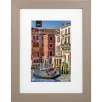 Haes Deco Houten Fotolijst met Passe-partout Venezia bruin voor 1 foto formaat 15x20 of 20x30 -SP12830