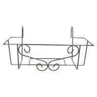 Bloempot hanger - grijs -20 x 42 cm - metaal - elegante plantenbakhouder voor balkon en tuin Bloempot hanger - grijs -20 x 42 cm - metaal - elegante plantenbakhouder voor balkon en tuin
