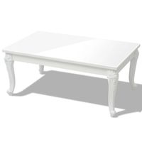 vidaXL Salontafel 100 x 60 x 42 cm hoogglans wit - thumbnail